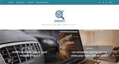 Desktop Screenshot of pepseo.fr